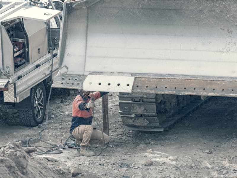 Professional junk removal worker